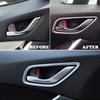 Для Mazda 6 Atenza 2014 2015 2016 2017 Внутренняя накладка на рамку ручки двери ABS Наклейка под карбон Аксессуары для стайлинга автомобиля