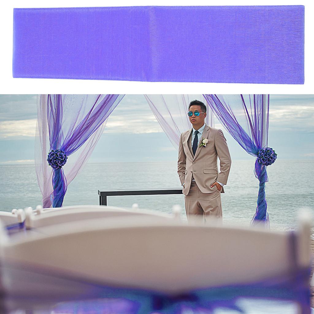 1 set 1 Set Organza Arch Curtain Wedding Party Decor Backdrop Drapes Ceremony Supplies Indoor Outdoor Reusable Event Hanging