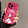 Силиконовый чехол для телефона Merry Christmas Cartoon Snowmen для iPhone 16 15 14 13 12 11 Pro Max XS Max X XR 8 7 Plus SE3, мягкий противоударный бампер, задняя крышка