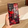 Чехол для телефона Красный Паучий Лилия Цветок Ада для Samsung S26 S25 Ultra S23 S22 S24 S20 Fe S21 Plus A54 A53 A16 Стеклянная Крышка