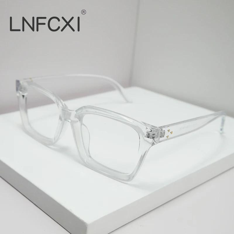 Quality Anti-Blue Light Retro Rivets Square Women Glasses Frames Fashion Optical Eyeglasses Frame Men