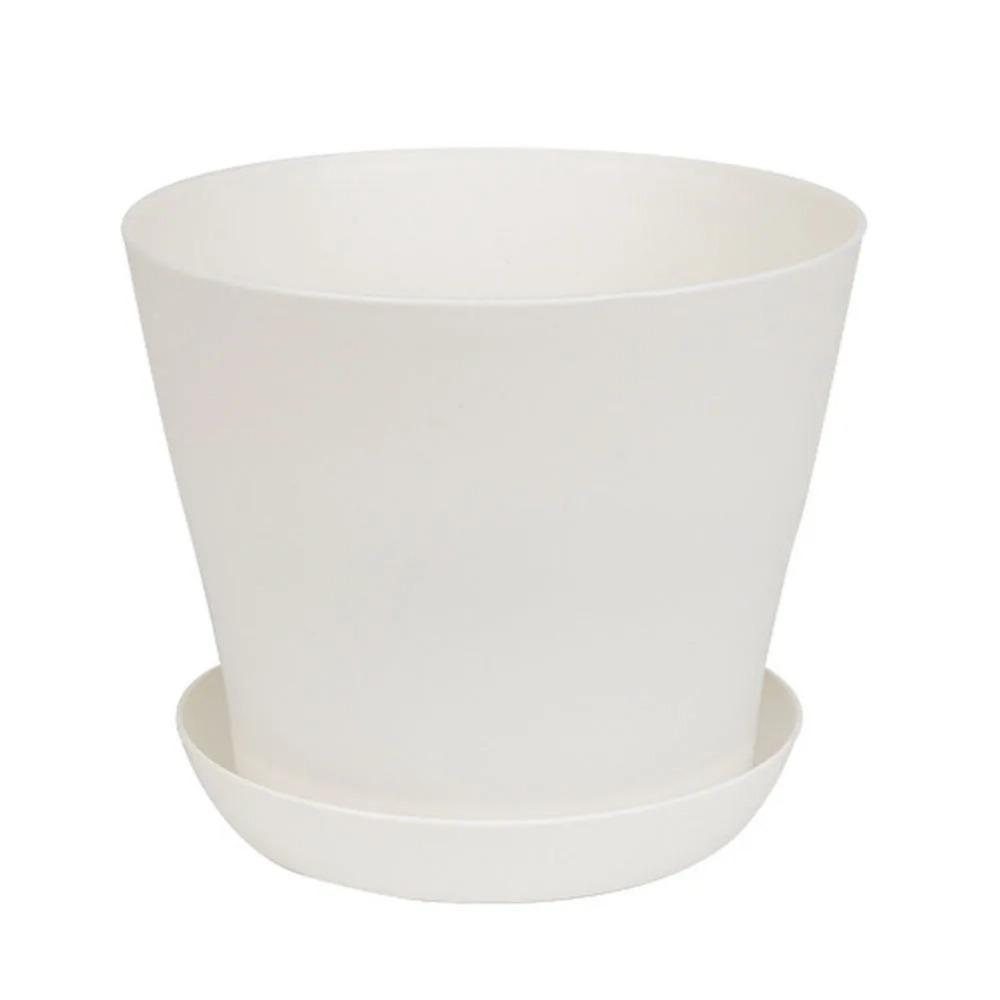 Пластиковый цветочный горшок из смолы с поддоном, зеленые горшки для растений, кашпо, водонепроницаемые 11,5 см, кашпо для бонсай, горшок для сада и дома