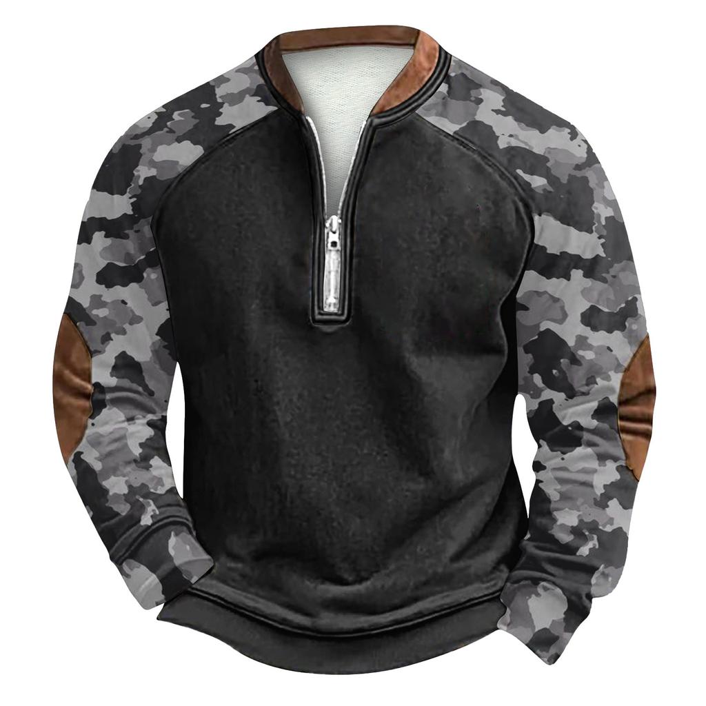 Men's Winter  Buckle Sweatshirt Men's Printed Men's Sweatshirt