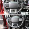 New Carbon Fiber Steering Wheel Cover Trim For Ford F150 F-150 2021-2024