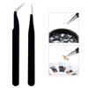 1PC Stainless Steel Curved Straight Eyebrow False Eyelash Tweezers Nail Art Extension Makeup Tool Eeyelashes Tweezers