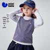 Весенний комплект из лонгслива и жилета для девочек Minibala