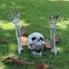 Halloween Decoration Skeleton Bones Prop Ground Breaking Scary Human Skull Party for Decoration and Spooky Graveyard