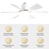 Socket Fan Light with Remote Screw in Ceiling Fan in Light Socket 3 Speeds Dimmable Ceiling Fan with Light for Bedroom Kitchen