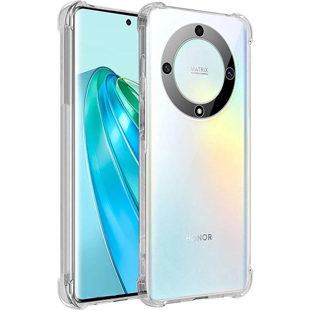 Противоударный чехол AirbagTransparent TPU для Honor Magic 6 Lite Magic 6 5 Pro X9b X9a, защитный ультратонкий прозрачный чехол с полной защитой