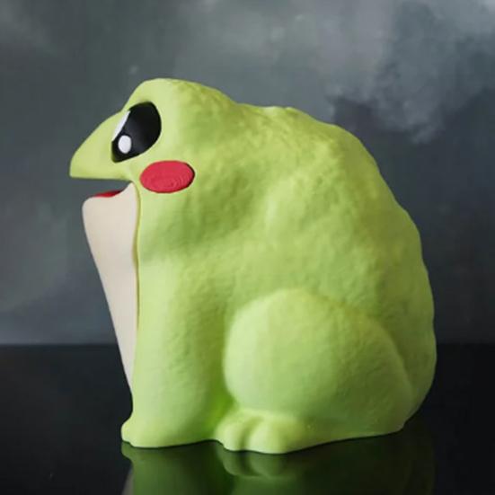 Диспенсер для туалетной бумаги Лягушка Веселый интерактивный откидной живот 3D-печать Контейнер для рулонной бумаги Коробка для салфеток Лягушка Украшение для ванной