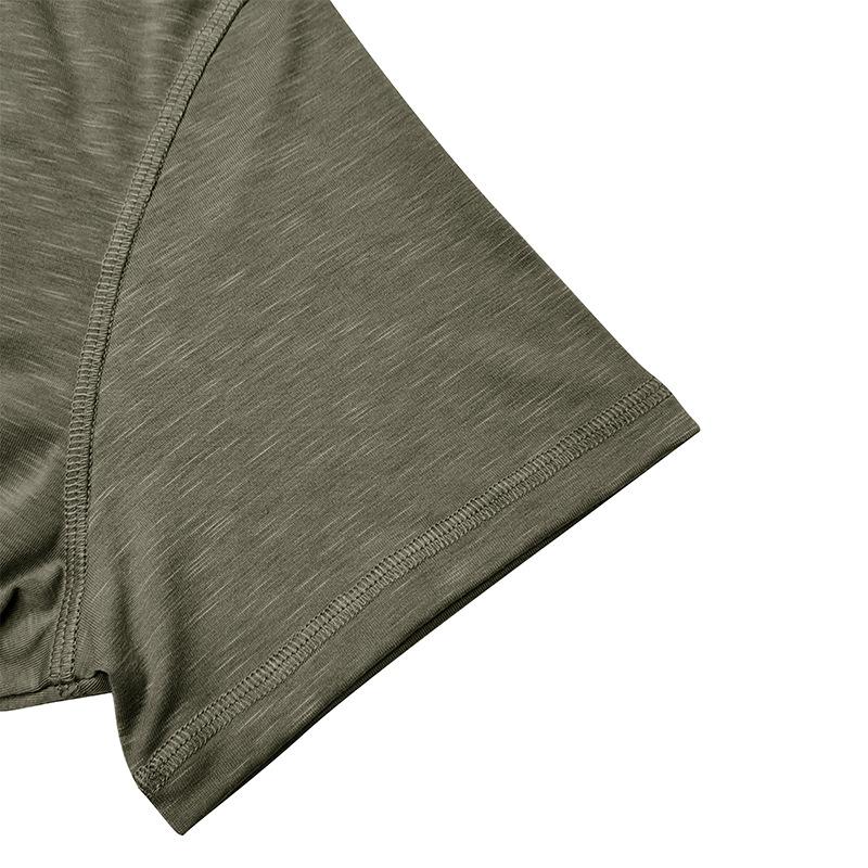 Летняя новая мужская однотонная рубашка с короткими рукавами Хенли футболка модные универсальные топы