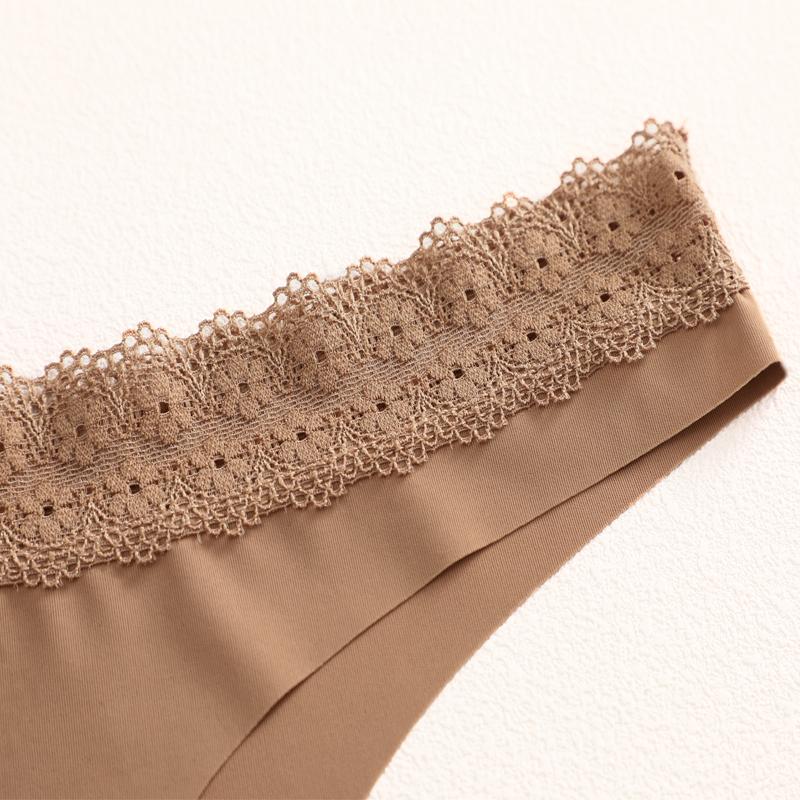 FINETOO 1 шт. Женское кружевное бесшовное нижнее белье большого размера на талии, мягкое, удобное, модное, дышащее, быстросохнущее, милое нижнее белье S-XXL