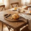 Natural Wooden Fish Dish Handmade Solid Wood Tray Tableware Bread Tray  Holiday Party