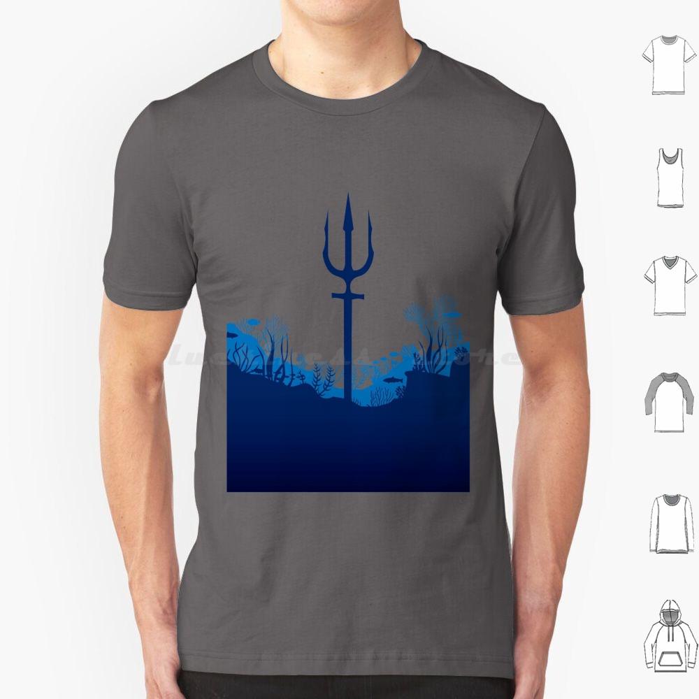 King Of Atlantis Trident T Shirt Cotton Men Women DIY Print Trident King Atlantic Atlantis Sea Ocean Aquaman Superhero Comic