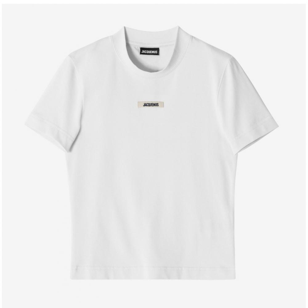 JacquemuS 241jS133 2031 100 Le GloSS Логотип Женская футболка с коротким рукавом
