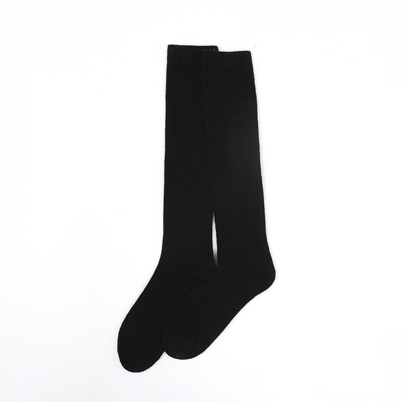 Premium Cashmere Blend Knee-High Socks Women Winter Warmth Slimming Fit Casual Long Tube