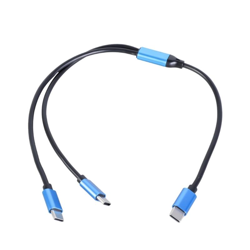 Кабель-разветвитель USB C на двойной Type C с поддержкой передачи данных 480 Мбит/с и портом для зарядки 80 Вт, эффективная линия передачи данных