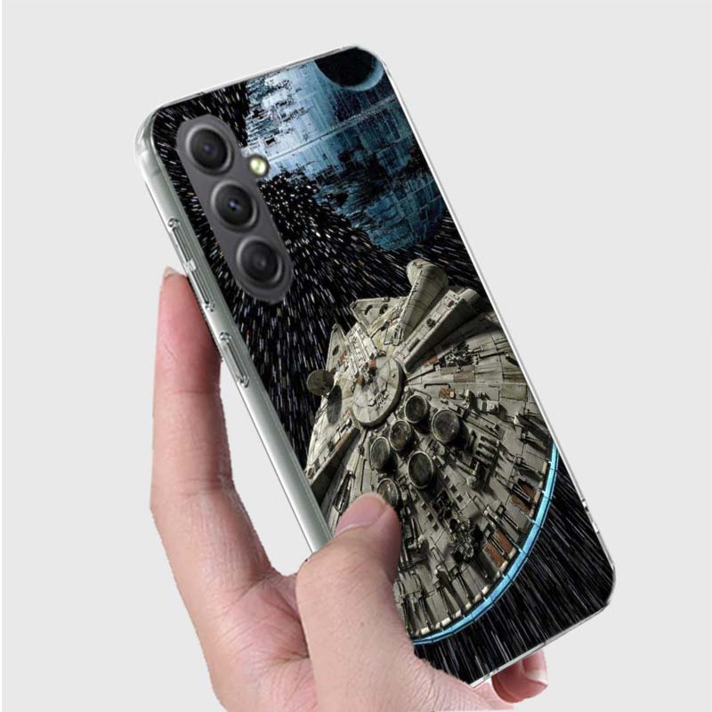 Millennium Falcon in Space Phone Case for Samsung A16 A26 A36 A56 A17 A37 A57 A07 A06 A02S A03 A04S A05S Galaxy Note 20 10 A50S