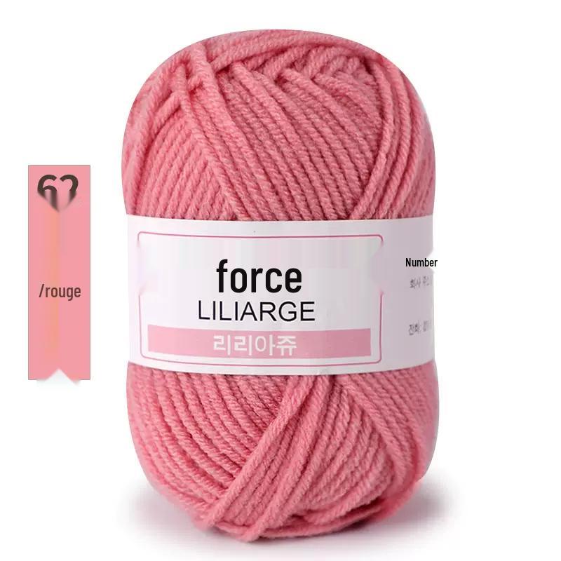 Пряжа из молочного хлопка, 4-слойная: Пряжа средней толщины для детских изделий, ручного вязания шарфов, вязания крючком обуви, кукол и DIY-проектов.