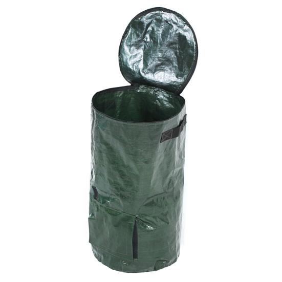 Garden Compost Bag Large Capacity Tear-Resistant Plastic Fertilizer Waste Sacks Speed Up Fermentation Easy Install Eco-Friendly Waterproof Yard