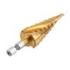 High Speed Steel Stepped Cone Drill Bit Titanium Coated Hole Saw  Power Tools