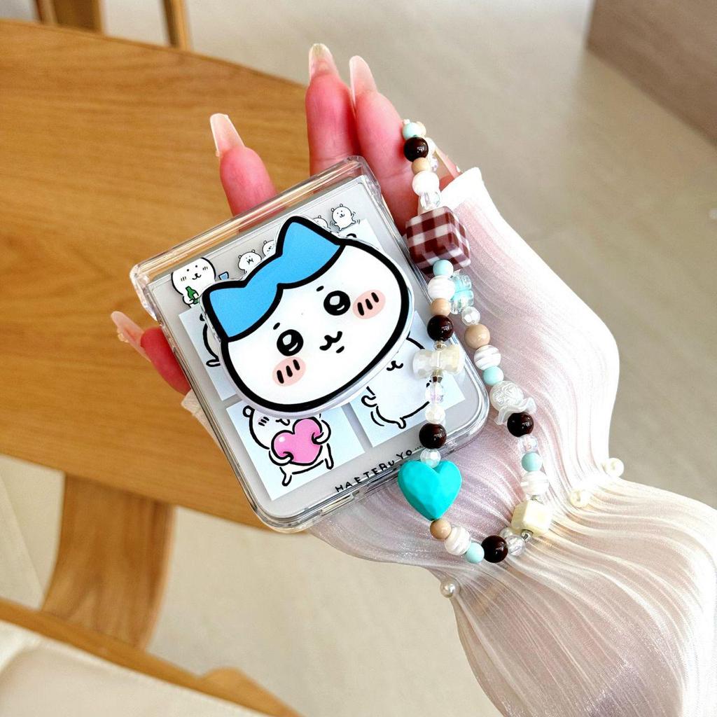 Цветочный чехол в корейском стиле для Samsung Z Flip7, защищенный от падений, для женщин - Подходит для Z Flip6, Flip3, складного экрана, креативный дизайн