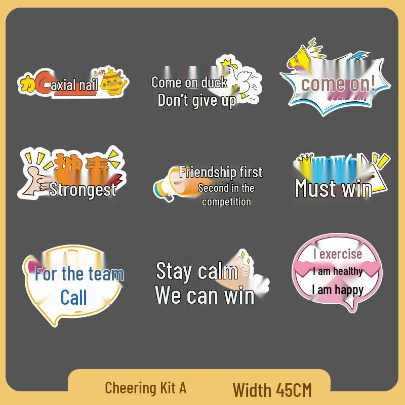 Custom Cheer Signs & Pom-Poms for Sports Events & Team Photos