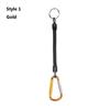 Camping Camping Carabiner Portable Fishing Lanyards Spring Elastic Rope Anti-lost Phone Keychain
