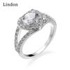 Классическое кольцо Lindon из медного сплава с цирконием, женские ювелирные изделия, свадебный подарок для вечеринки