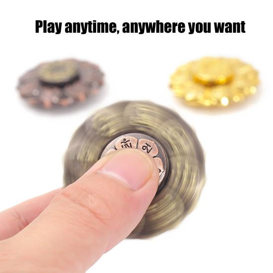 1/2 шт. Медитация Будда Лотос Спиннер Игрушка Снятие Стресса Тревоги Подростки Взрослые Гироскоп для Кончиков Пальцев Портативная Дорожная Сенсорная Вращающаяся Игрушка