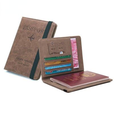 Новый модный держатель для паспорта и кредитной карты, тонкий кожаный держатель для паспорта, держатель для удостоверения личности, чехол, кошелек для монет