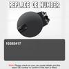 10385417 Fuel Gas Tank Door Lid Cover Flap Cap Unpainted Black for Chevrolet Colorado GMC Canyon Pickup 2004-2012