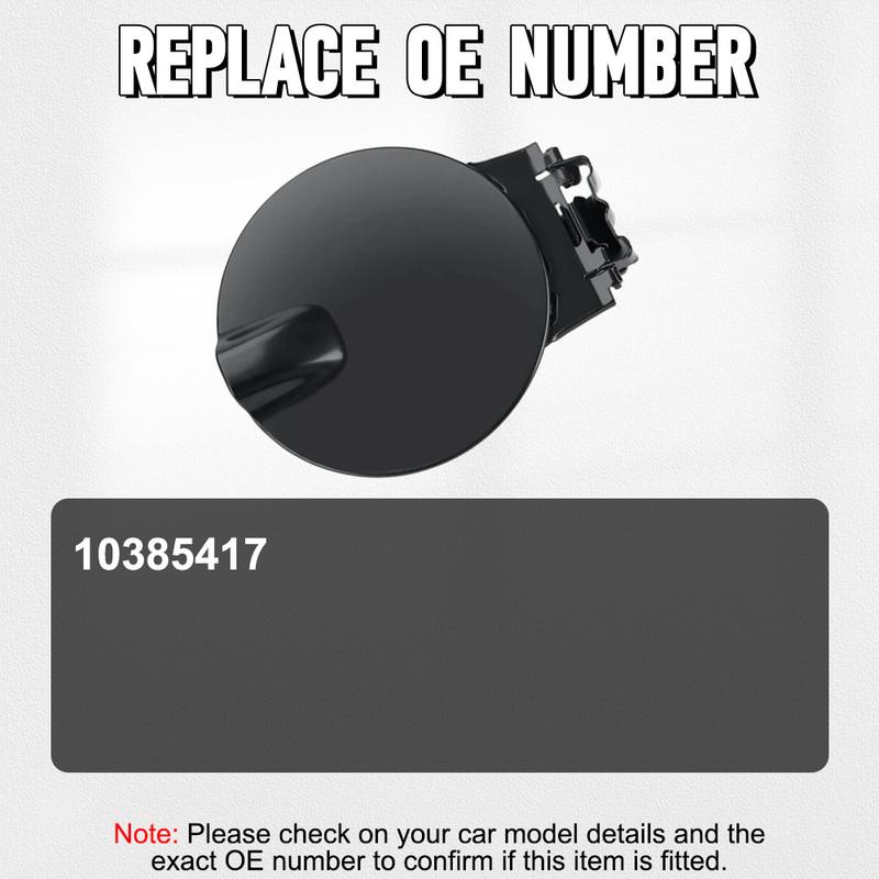 10385417 Fuel Gas Tank Door Lid Cover Flap Cap Unpainted Black for Chevrolet Colorado GMC Canyon Pickup 2004-2012