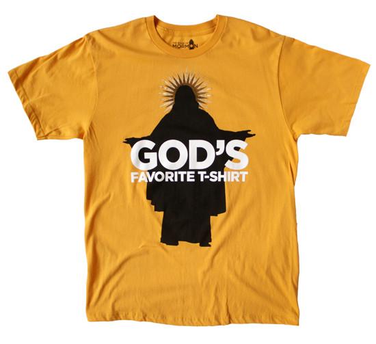 the BOOK OF MORMON Gods Favorite tshirt TEE BROADWAY MUSICAL OFFICIA Unisex T-Shirt