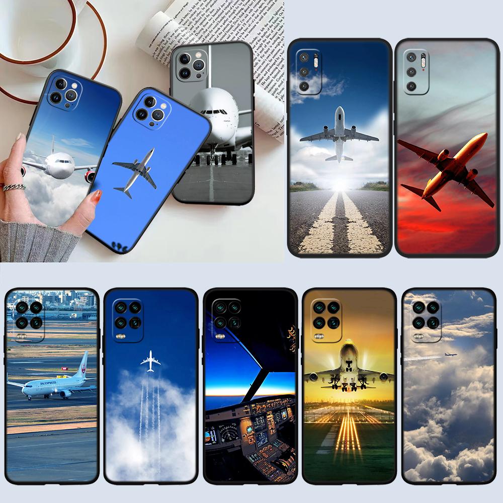 NH3 Aircraft travel cloud Sky Phone Case for OPPO A40 A60 A80 A15 A16 A16K A12 A17 A17K A54 A54S A53 A53S A55 A56 A57 A98 F23