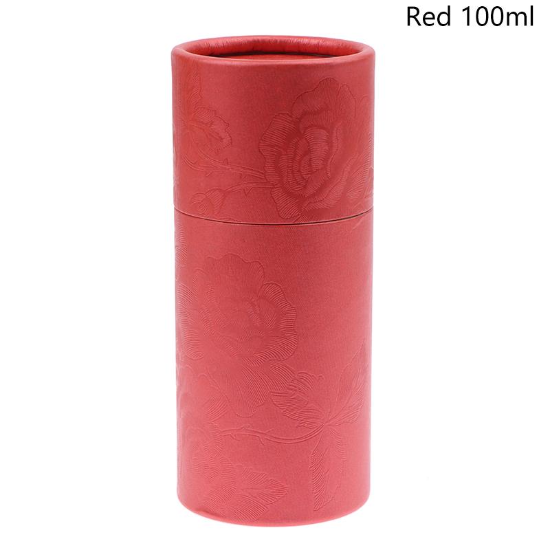 Круглая картонная подарочная коробка Упаковка для флаконов косметических эфирных масел Упаковка для помады Упаковка для духов Коробки из крафт-бумаги