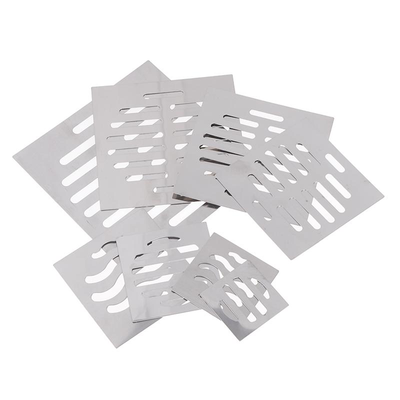 Нержавеющая сталь Слив для пола Сетчатая крышка Квадратное сливное отверстие Уловитель волос для душа Фильтр Пробка Кухонная ванная комната Металлические детали