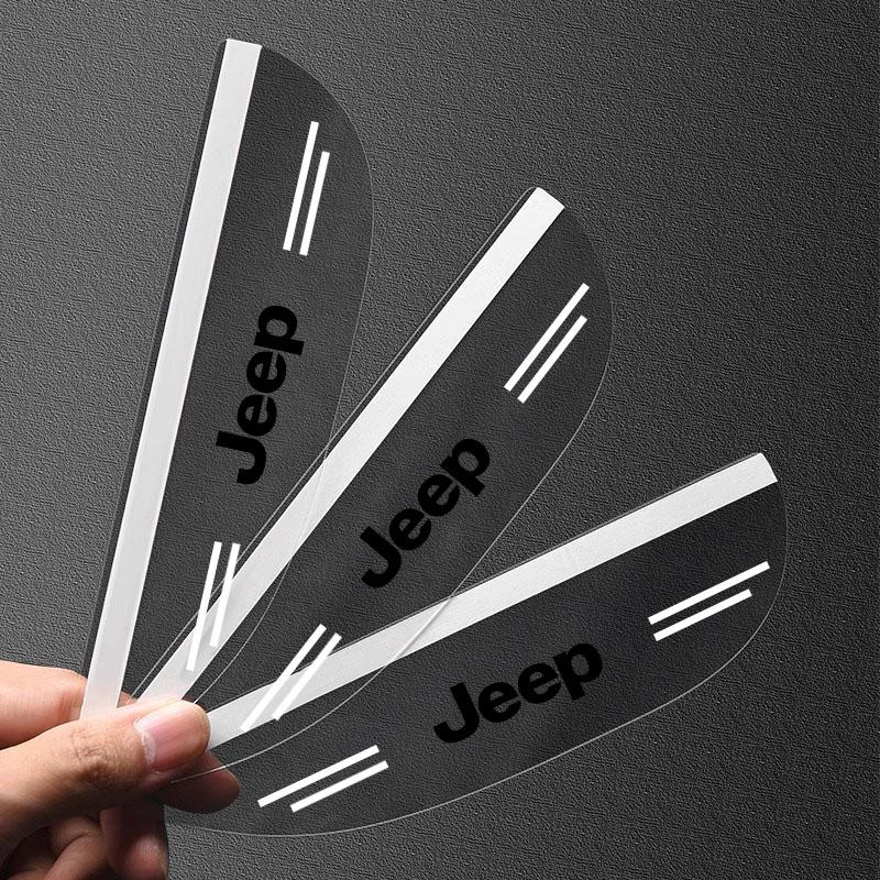 2 шт. наклейка на зеркало заднего вида автомобиля, дождевая бровь, водонепроницаемая накладка на боковое зеркало для Jeep Renegade Wrangler JK JL Grand Cherokee Compass Patriot и т.д.