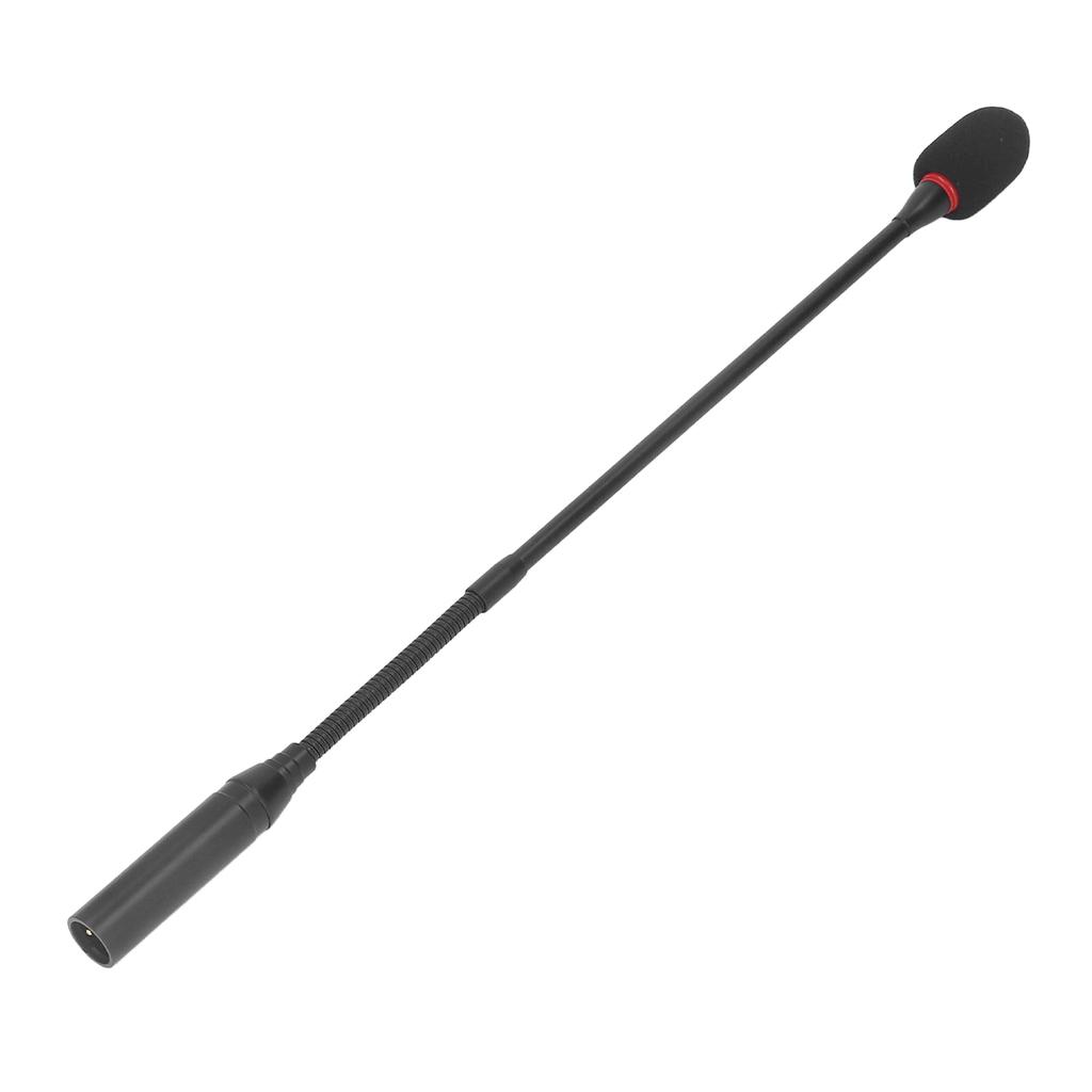 Микрофон на гусиной шее 17,7 дюйма Гибкий с шумоподавлением Вставной микрофон на гусиной шее с индикатором питания для конференц-залов