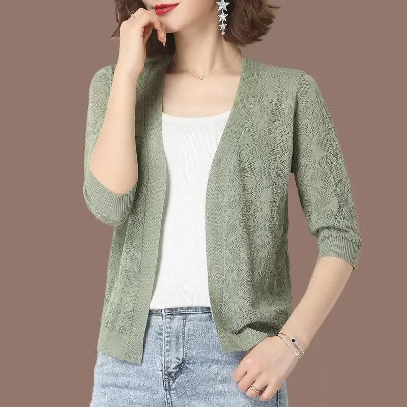 Warm Fashion Cardigan Sweater Jacket Women Fashion Loose Zipper Knitted Female Casual Outerwear Ladies Sunscreen Tops