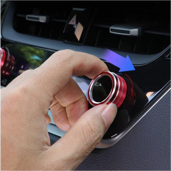 Dashboard Console Air Condition Knob Red Trim For Toyota Corolla Cross -2026