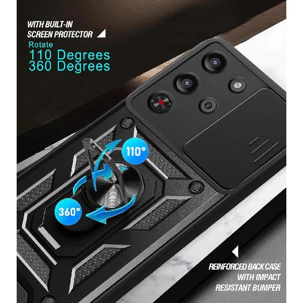 Бронированный чехол для телефона для ZTE Red Magic 10S Pro Redmagic 10 Pro 5G Чехол Защитное кольцо для объектива Магнитная подставка-держатель Coque Fundas Capa