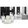 4 Pieces Soap Dispenser Accessories Set Acrylic Lotion Toothbrush Holder Mouthwash Cup