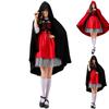 Women Halloween Adult Hooded Cape Role Playing Cape Little Red Riding Hood
