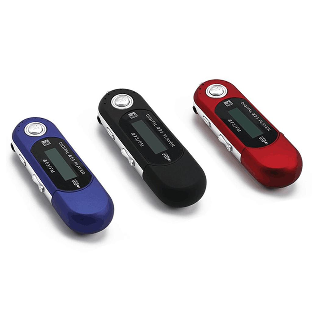 Portable Usb Mp3 Music Player With Digital Lcd Screen 4g Or 8g Storage Rechargeable Mini Mp3 Players With Fm Radio Function