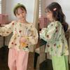 Kids Girls' Square Neck Long Sleeves Shirt Pullover Puff Sleeves Basic Top