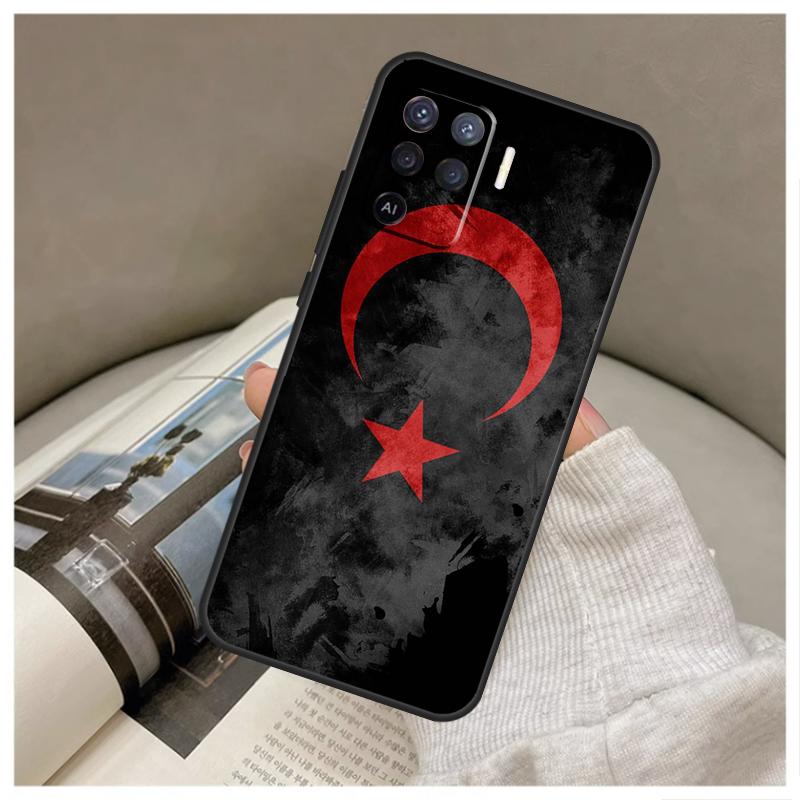 Турция Турецкий Флаг Для OPPO A79 A58 A78 A98 A15 A16 A76 A96 A17 A77 A52 A72 A5 A9 A94 A74 A57S A53S A54S Чехол