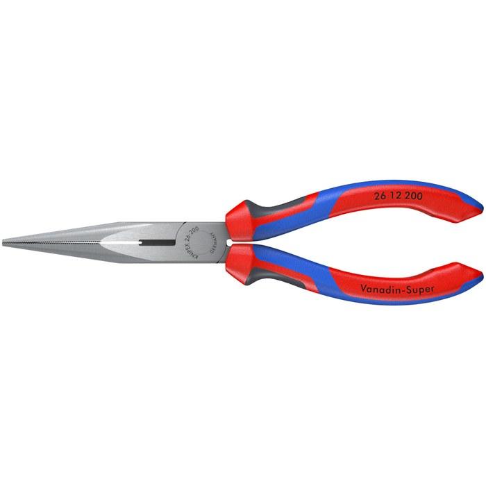 KNIPEX Long Radio Pliers 200mm 2612200 (Silver/Red/Blue)