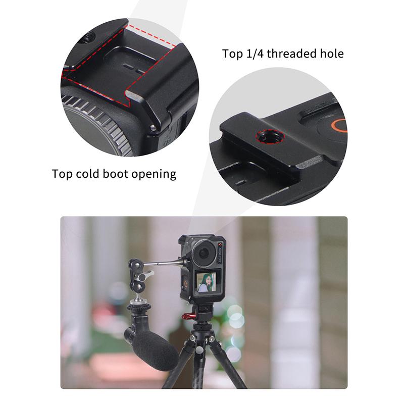 Спортивная камера металлическая защитная рамка для клетки кролика Dji Action 5 Pro/4/3 быстросъемное крепление для камеры Dji Action 5 Pro