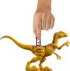 Mattel Jurassic World Strike Attack Velociraptor Dinosaur Toy с одним ударом, подвижная фигурка, подарок с физическим цифровым игровым действием, суставами,